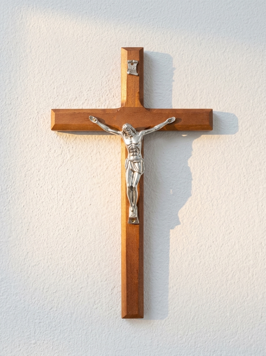 Small Dark Wood Crucifix