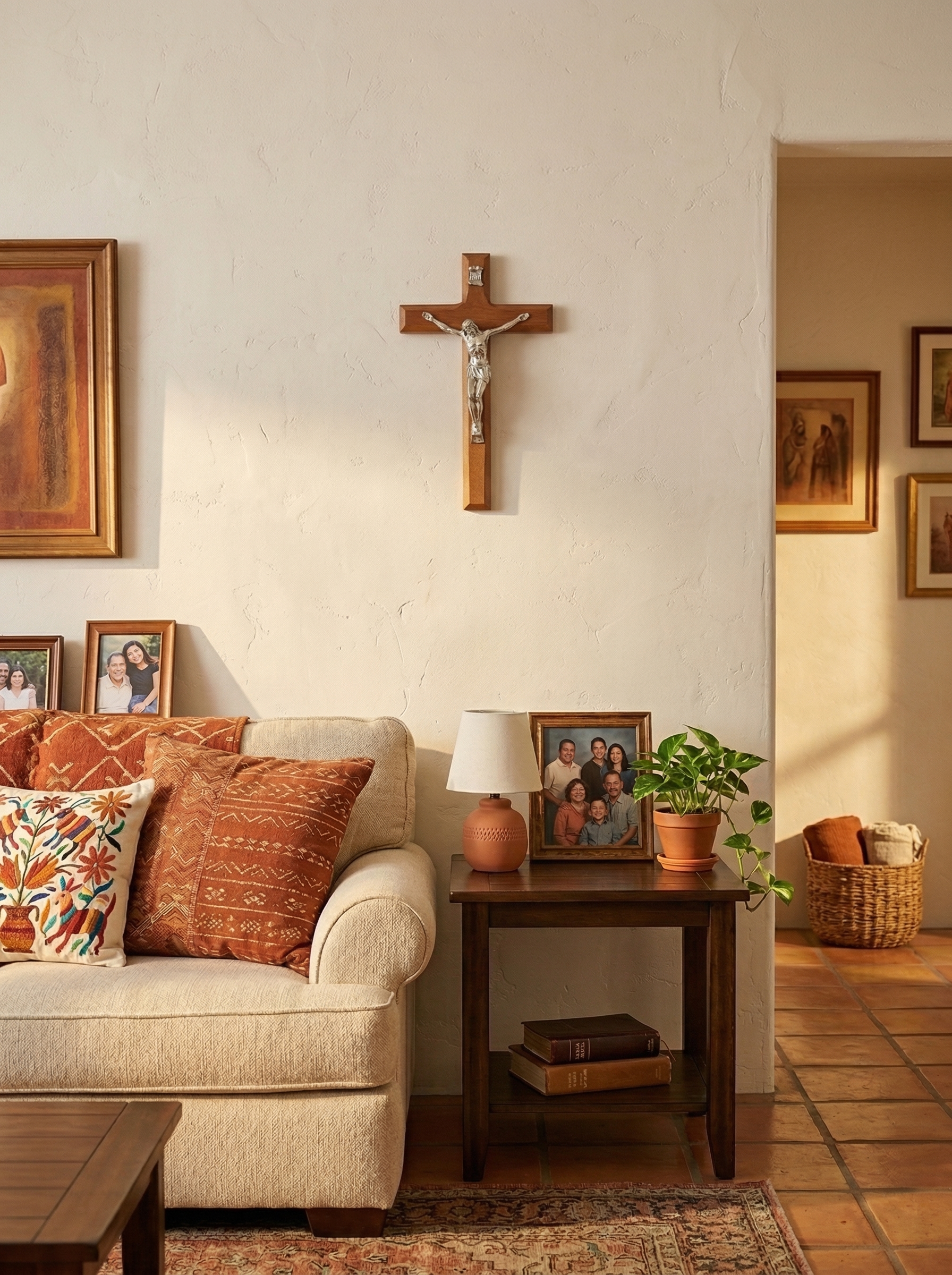 Small Dark Wood Crucifix