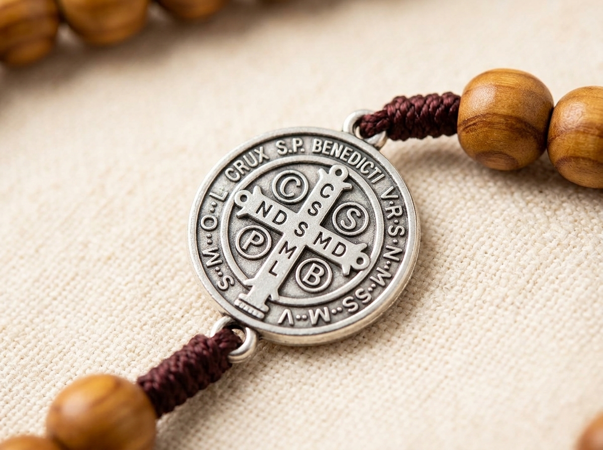 Wood Rosary Necklace
