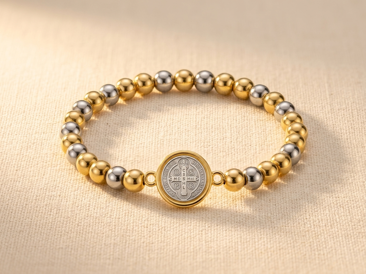 Saint Benedict Bicolor Bracelet