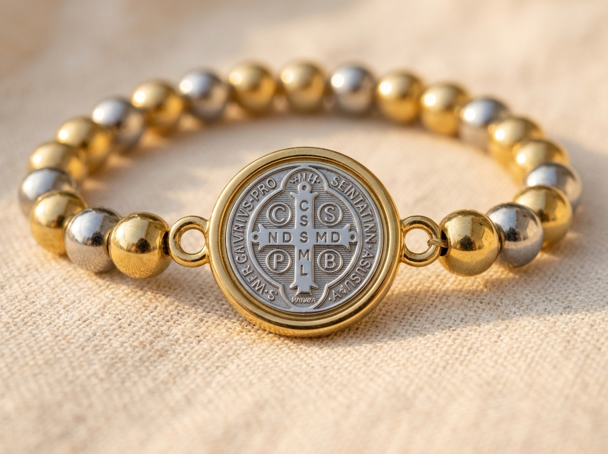 Saint Benedict Bicolor Bracelet