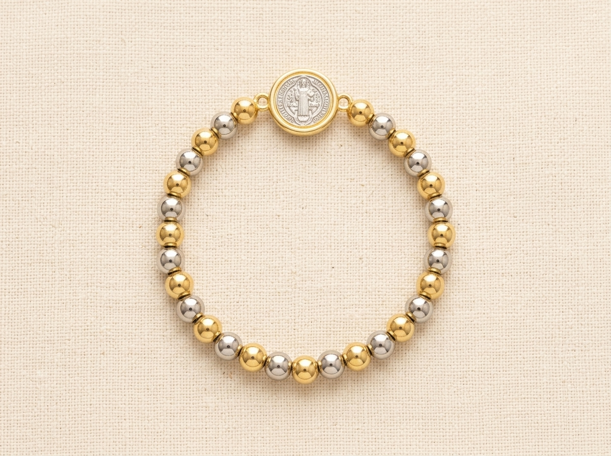Saint Benedict Bicolor Bracelet