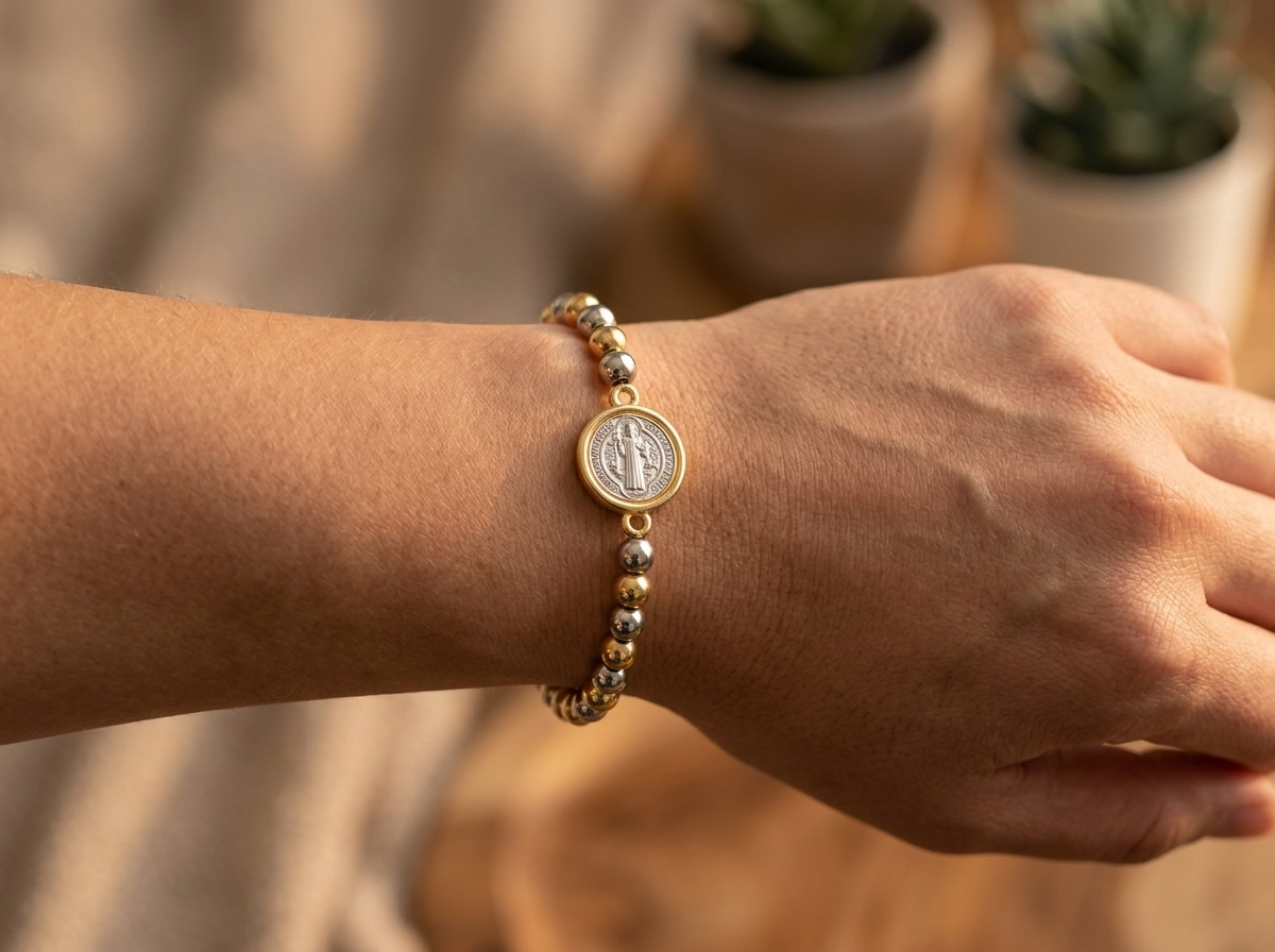 Saint Benedict Bicolor Bracelet