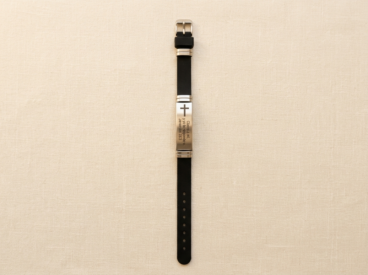 Jeremiah 33:3 Silicone & Steel Bracelet