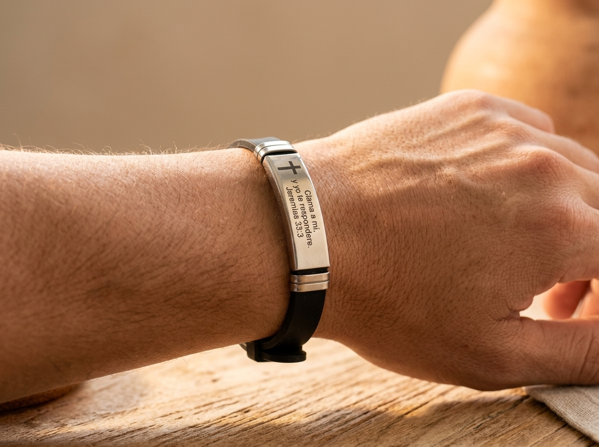 Jeremiah 33:3 Silicone & Steel Bracelet