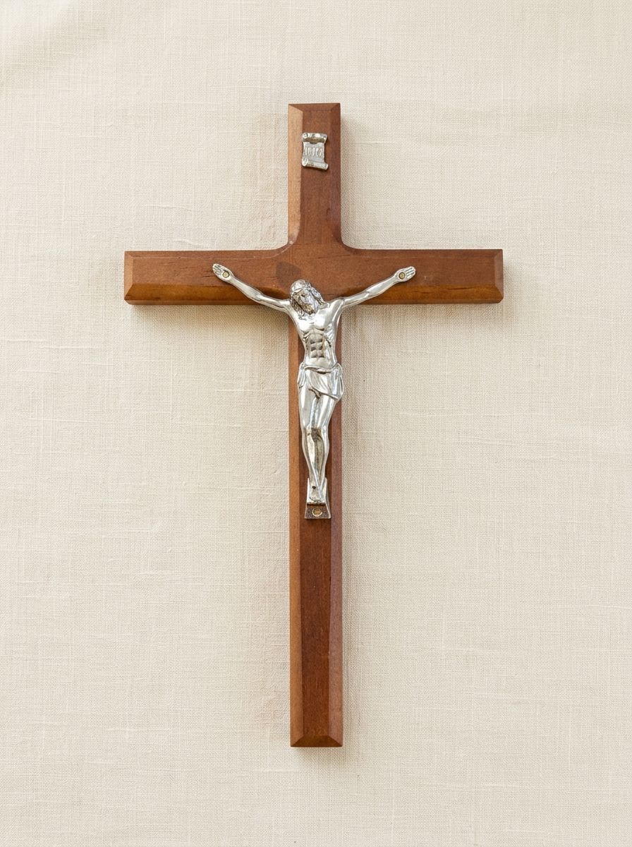 Small Dark Wood Crucifix